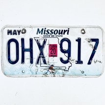 2020 United States Missouri Bluebird Passenger License Plate 0HX 917 - £14.87 GBP