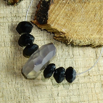 Moonstone Faceted Fancy Spinel Beads Briolette Natural Loose Gemstone Jewelry - £2.10 GBP
