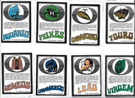 vtg, 12 Pocket Calendar Cards 1983 ZODIAC SIGNS Collectible COMPLETE SERIES - $16.25 CAD