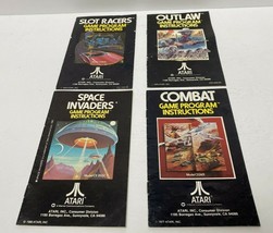 Lot 4 Slot Racers Outlaw Space Invaders &amp; Combat Atari Game Instuctions ... - £9.91 GBP