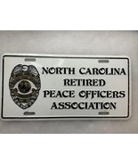 Vintage North Carolina Peace Officers Association Inc. Metal License Plate - $33.53 CAD