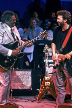 Eric Clapton B.B. King On Stage With Guitars Cool Image 24X36 Poster - £23.50 GBP