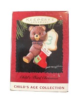 Hallmark Keepsake Ornament 1996 Child’s Third Christmas teddy bear - New - £5.48 GBP