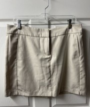 Izod Golf Skort Size 8 Shorts Under Skirt Activewear Pockets Khakhi Zip - £11.71 GBP