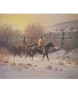 Along The Canyon Wall, Limited Edition Print by G Harvey - Cowboys Horses - £153.59 GBP