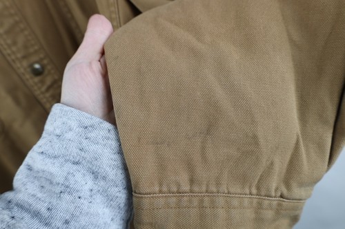 Vtg Carhartt Mens 2XLT Faded Flannel Lined Canvas Button Shirt Jacket Jac Shirt Item image 10