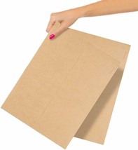 200 Pack Natural Kraft Stay Flat Mailers 9.5 x 13 Brown Chipboard - £118.45 GBP