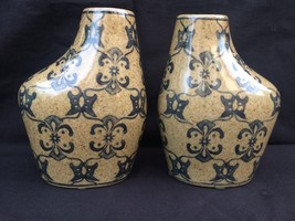 Antigüedad Par De Hermoso Adornados Chino Vases. Marcada Fondo - £141.90 GBP