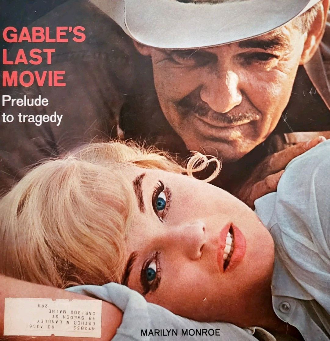 1961 Clark Gable Marilyn Monroe Misfits Movie Advertisement Look Cover D... - $29.99