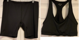 BCG Athletic Shorts and Top 2PC Set Top Size L Shorts Size XL Black - £11.75 GBP