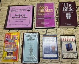 7 VTG Religious Spirituality Audiobook Cassette Lot Bible Gods Children Worship - £18.07 GBP