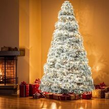 7.5 Foot White Pre-Lit Artificial Full Spruce Christmas Tree With Holiday - $1,870.73 MXN 7.5 Foot White Pre-Lit Artificial Full Spruce Christmas Tree With Holiday - $1,870.73 MXN