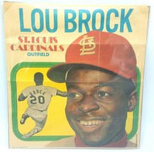 1970 Topps Posters Inserts Set Break # 4 Lou Brock  - $10.84