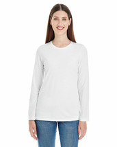 6 Pack - American Apparel Women&#39;s Long-Sleeve Jersey Tees, White, 2XL - New - £10.04 GBP