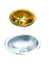 455*350*150mm Stainless Steel Sink Polished Golden Painted GR-589 RV Boat - £129.76 GBP+
