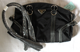 Pegaso Black Double Handle Tote Shoulder Bag Purse NWT - $18.69