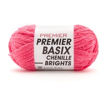 Premier Basix Chenille Brights Yarn-Hibiscus 2126-19 - £13.46 GBP