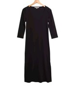 The Nines by HATCH Womens Small Black Rib Knit Maternity Dress 3/4 Sleeve - £16.56 GBP