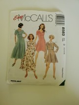 1990s Vintage McCalls Sewing Pattern 8583 Fit Flared Dress Jacket 12 14 ... - $11.88