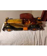 OLD VTG Wooden Home Decorative Vintage Car model 12 inches long - $556.92 MXN