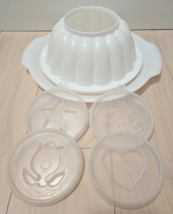 Vintage Tupperware Jello Jel N Serve Mold &amp; Tray &amp; 4 Seals - $12.46