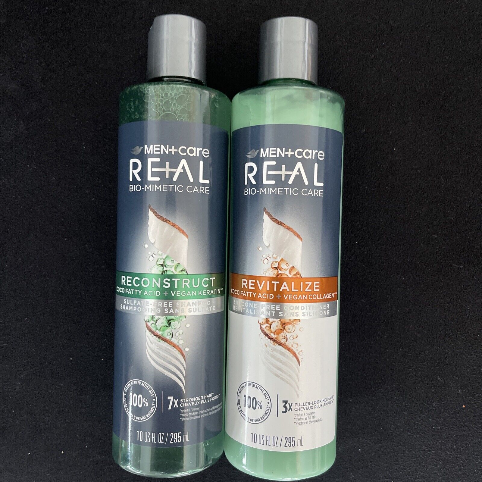 Primary image for DOVE lot of 2 MEN+CARE Reconstruct/Revitalize Shampoo & Conditioner Bio-Mimetic 