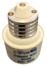 Pass &amp; Seymour® Porcelain Lamp Socket Extender - Medium Base, 250 VAC-4PK - £19.04 GBP