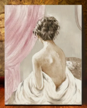 Gentle And Elegant Woman 11.8&quot; x 15.7&quot; Framed Canvas Wall Art NEW! - £10.94 GBP
