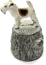 Scottish Terrier Vintage Thimble Pewter Enamel  - £16.60 GBP