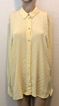 H&amp;M Women’s Pale Yellow Blouse Size 8 - $18.79