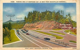 Postcard Great Smoky Mountains Park Newfound Gap Rockefeller Memorial - £6.80 GBP