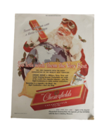 WWII 1943 Chesterfield Cigerettes Pilot Santa Christmas Ad Saturday Even... - €17,15 EUR