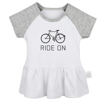 Ride On Bike Funny Dresses Newborn Baby Princess Dress Infant Ruffles Skirts - £10.45 GBP