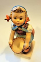 Vintage 4.25&quot; Hummel Goebel Figurine #73 Little Helper Girl With Basket - £16.70 GBP