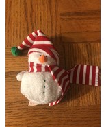 Ty Jingle Beanies Mr Frost Snowman Babies 4&quot; Toy w/ Mint Tag - $14.73