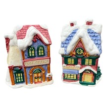  Cooks Club Christmas Village Salt &amp; Pepper Shakers – Holiday Ceramic Set - $18.99