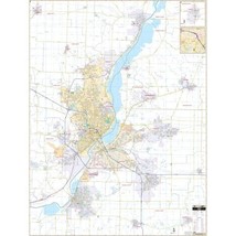 Peoria, IL Wall Map - $234.63