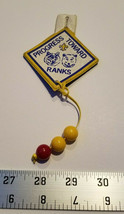 Boy Scout Insignia Patch 3 Beads Yellow Red Progress Toward Ranks Home Treasure - £7.58 GBP