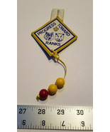 Boy Scout Insignia Patch 3 Beads Yellow Red Progress Toward Ranks Home T... - £7.56 GBP