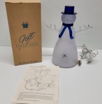 2001 Avon Brilliant Snowman Tabletop Lamp - Winter Christmas Gift Collec... - £11.72 GBP