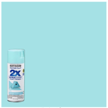 Rust-Oleum Painter&#39;s Touch 2X Satin Aqua Blue General Purpose Spray Pain... - $10.79