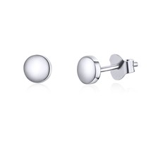 WOSTU Rose Gold 925 Silver Tiny Dot Small Earrings Simple Round Stud Earrings Fo - £15.41 GBP