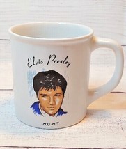 Elvis Presley 1933-1977 Memorial Mug Vintage Conway Twitty Country Store sticker - £10.40 GBP