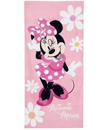 Disney Minnie Mouse Floral Pink Character Beach Towel, 28&quot; X 58&quot; - €18,43 EUR