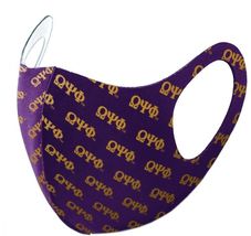 Omega Psi Phi Summer Breathable 3-D Face Mask Purple - £12.02 GBP