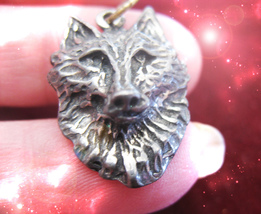 Haunted Necklace Wolf Lycan Magnify Werewolf Traits Samhain Halloween Magick - £175.12 GBP