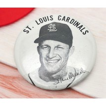 Vintage St Louis Cardinals Stan Musial Pinback Button Baseball Pin Stan ... - £16.21 GBP