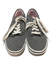 Vans Women’s Casual Shoes Size 7 Gray W/ Polka Dots EXCELLENT CONDITION  - $21.29