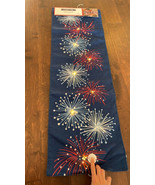 Storehouse Americana Red White Blue Table Runner July 4th Fireworks Ligh... - $735.50 MXN