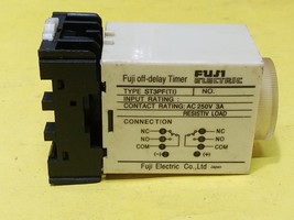 FUJI ST3PF(T1) off-Delay Power Timer Relay With Base PF085A7 ST3PF T1 - £143.27 GBP